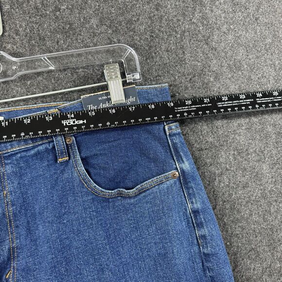 Abercrombie & Fitch The Ankle Straight Jeans Women’s 34 18S Blue Curve Love - Picture 6 of 10